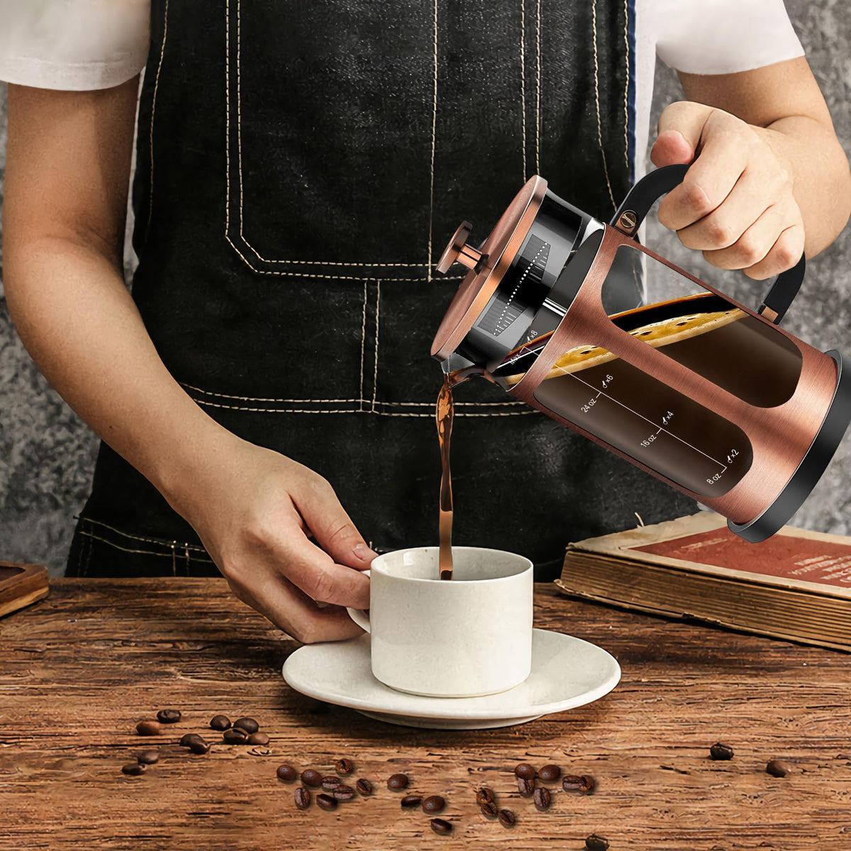 YMMIND versatile setup for coffee, tea, and milk froth at home