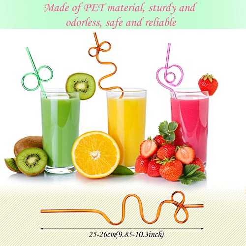 Yoande colorful twisty loop straws designed for playful hydration.