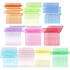 Yoande 60-pcs crazy straw set with colorful twists for party fun.