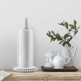 Yoande holder with non-slip pads protects surfaces while keeping towels in reach