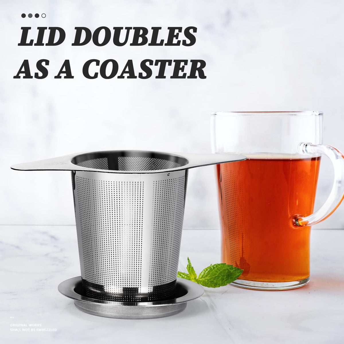 Yoassi extra-fine holes keep even tiny tea leaves inside.