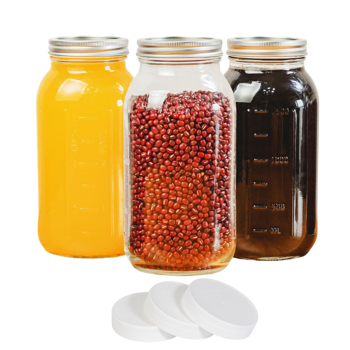 Yodecy 64 oz wide-mouth jar front view showing large storage capacity