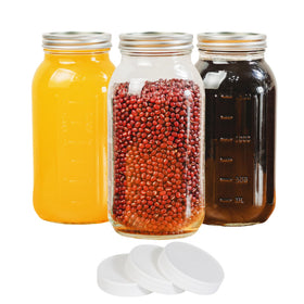 Yodecy 64 oz wide-mouth jar front view showing large storage capacity