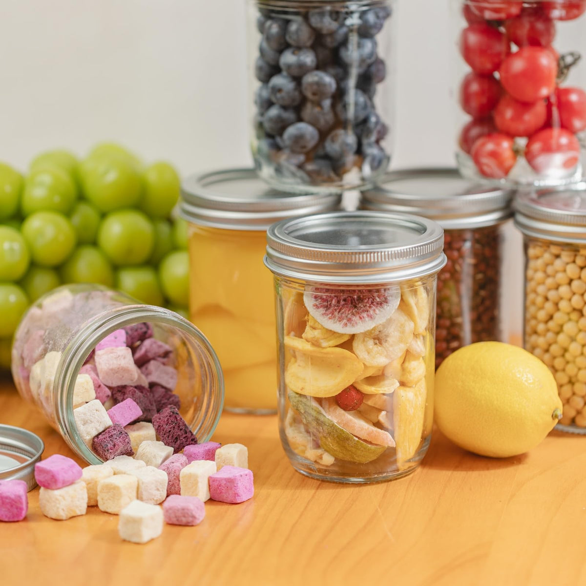 Yodecy overnight oats in mason jar ideal for prep and grab-and-go.