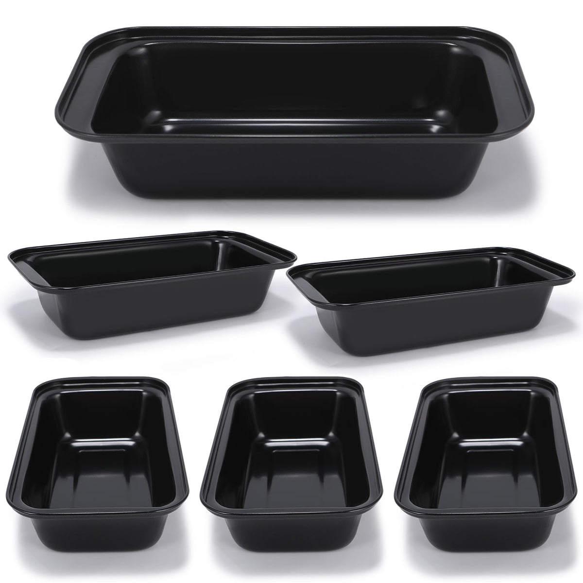 Yoehka 6-pack bread pans set for versatile sourdough baking and batch loaf prep.
