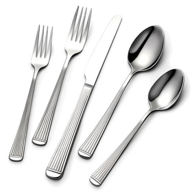 Yoehka hammered silverware set 12 dinner spoons with mirror finish enhances everyday meals.