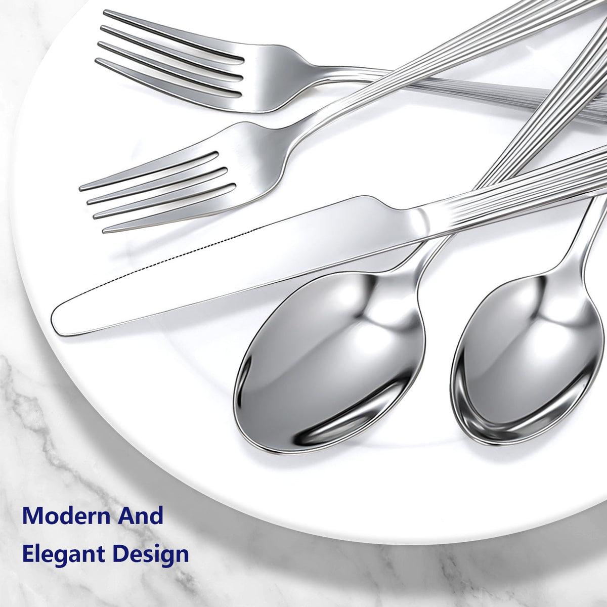Yoehka hammered silverware set 12 teaspoons for precise stirring and sipping.