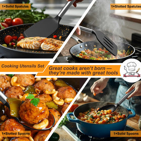 Yoehka heat-resistant silicone utensils endure high-heat cooking