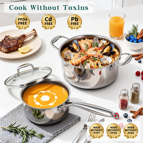 Yoehka honeycomb non-stick coating close-up for easy food release