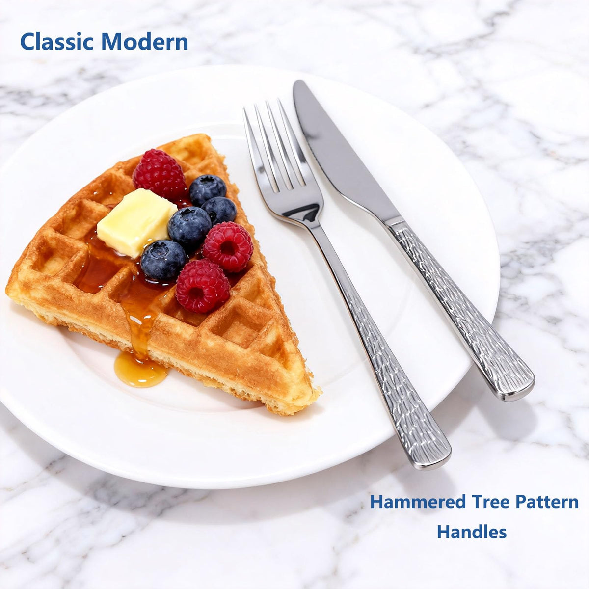 Yoehka sturdy stainless steel flatware withstands daily use with confidence.