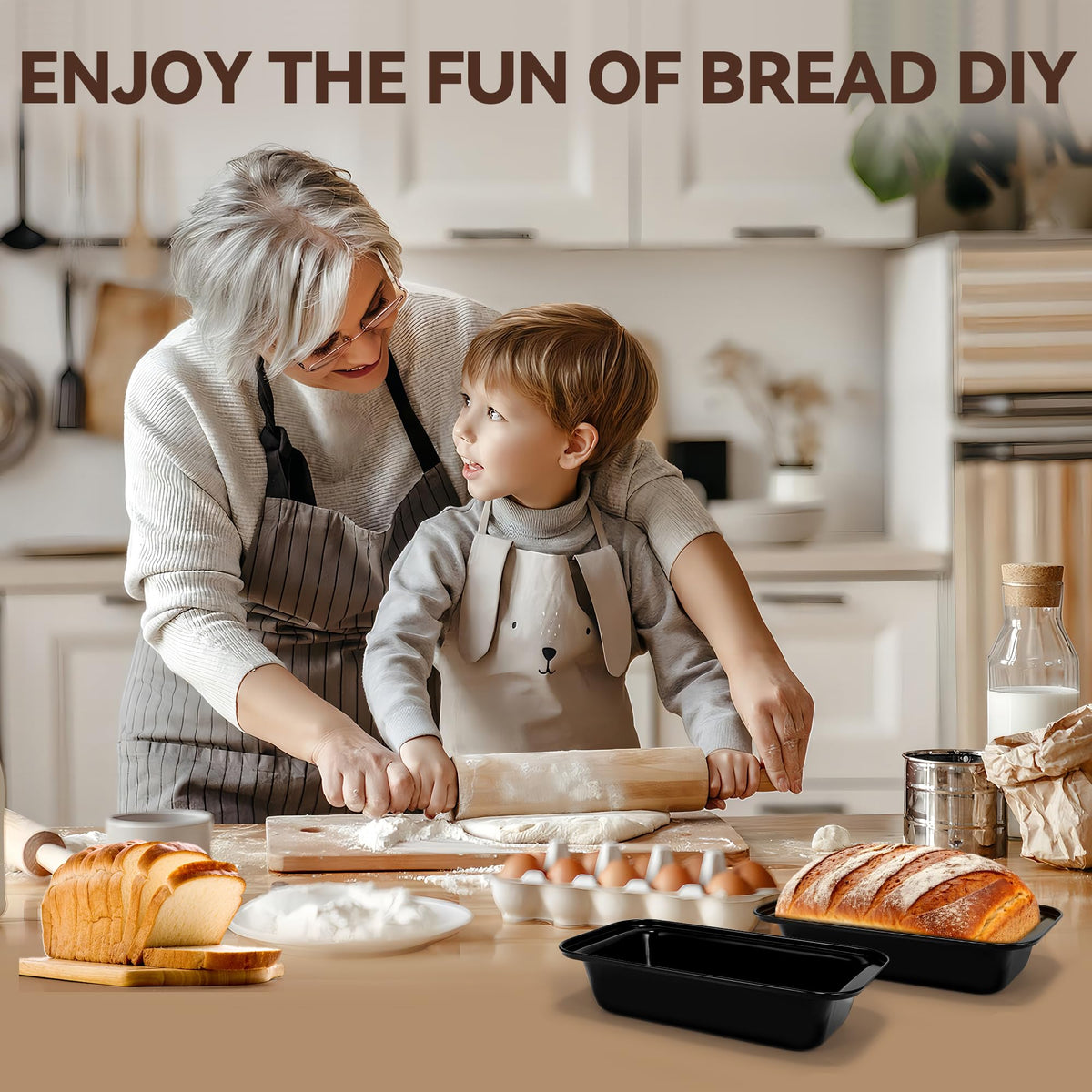 Yoehka versatile pan for banana bread, cake, or meatloaf.