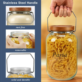 YoenKtss clear glass for quick content identification and pantry organization.