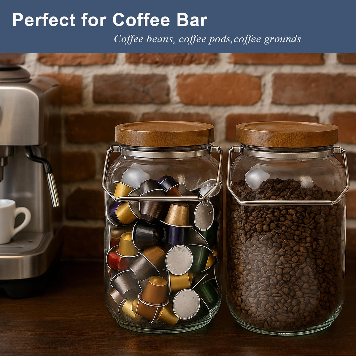 YoenKtss dishwasher-safe glass jar for convenient cleaning (lid excluded).