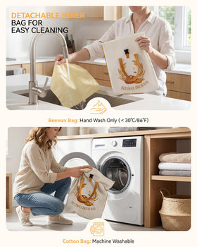 Yofidra Beeswax Bread Bag stylish design complements kitchen decor