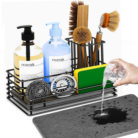 Yofidra sink caddy with anti-slip base for stable sponge storage.