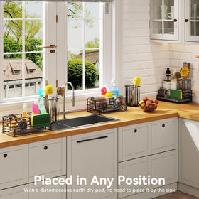 Yofidra detachable brush holder keeps cleaning tools accessible.