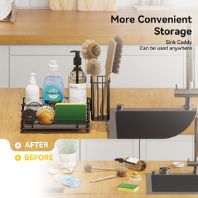 Yofidra sponge and plug area keeps small items neatly stored.