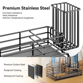 Yofidra stainless steel design blends with modern kitchen decor.