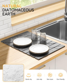 Yofidra large mat acts as heat-resistant stand for hot cookware.