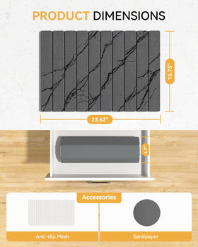 Yofidra mat resists stains from dark spills when cared for.