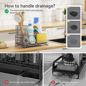 Yofidra sink caddy diatomaceous earth pad dries items quickly.