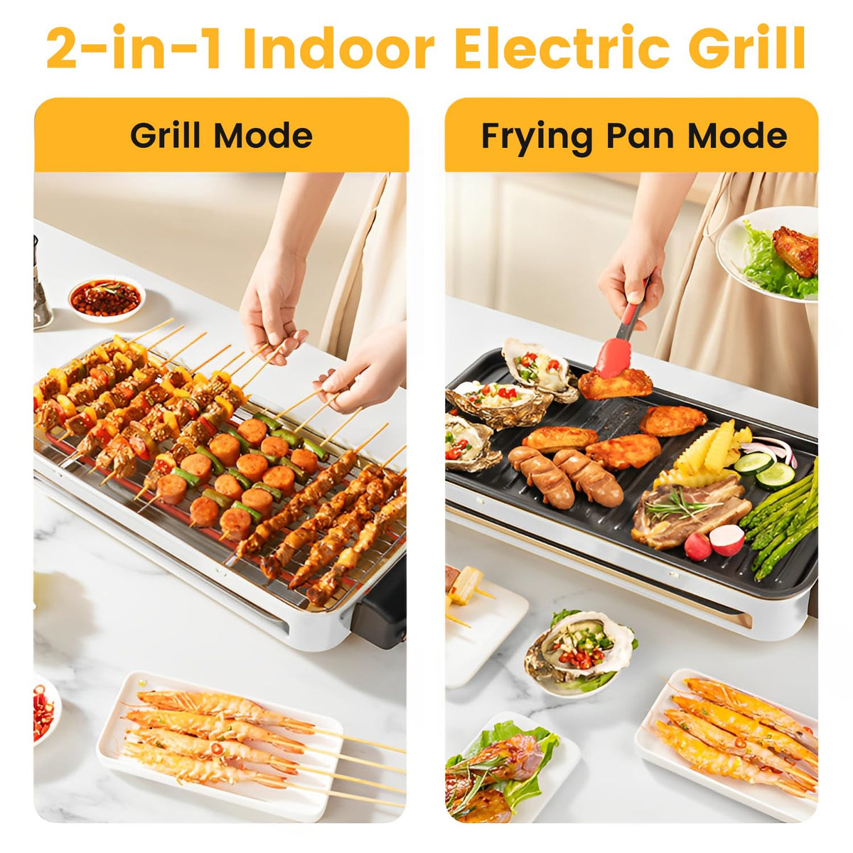 YOHAWJAN grill-mesh-and-baking-tray enables versatile cooking options.