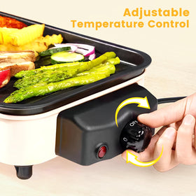 YOHAWJAN three-raclette-pans let you melt cheese or warm sauces.
