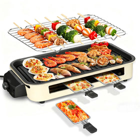 YOHAWJAN electric indoor grill 1500W ready for quick weeknight meals.