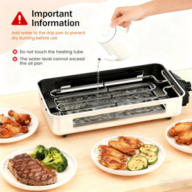 YOHAWJAN smokeless-indoor-grill keeps kitchen air clear during grilling.