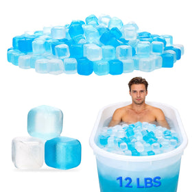 YOIUSFR 12LBS reusable ice cubes pack in packaging, BPA-free and ready for refreezing.