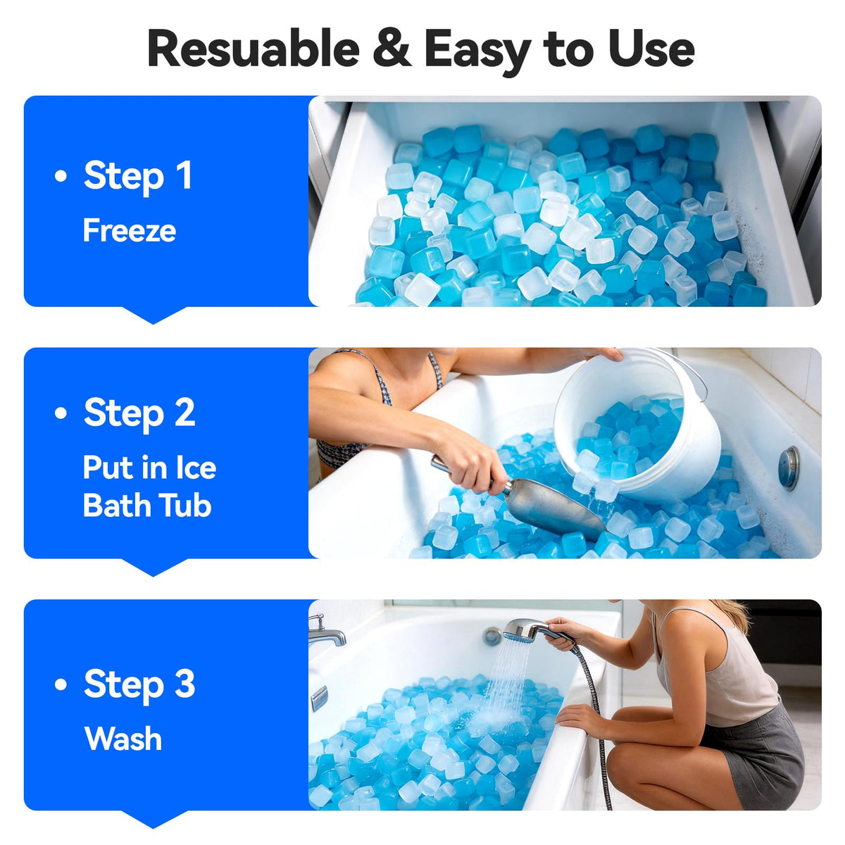 YOIUSFR easy to rinse and refreeze for next use.