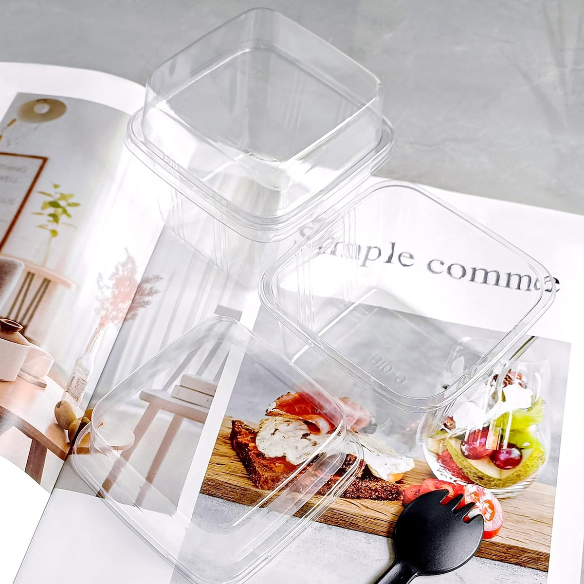 YOIYINI portable cups are ideal for fruit cups and salads.