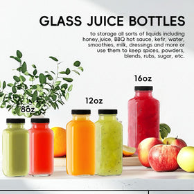 Yokodaza dishwasher-safe glass bottles simplify kitchen cleanups after smoothies.
