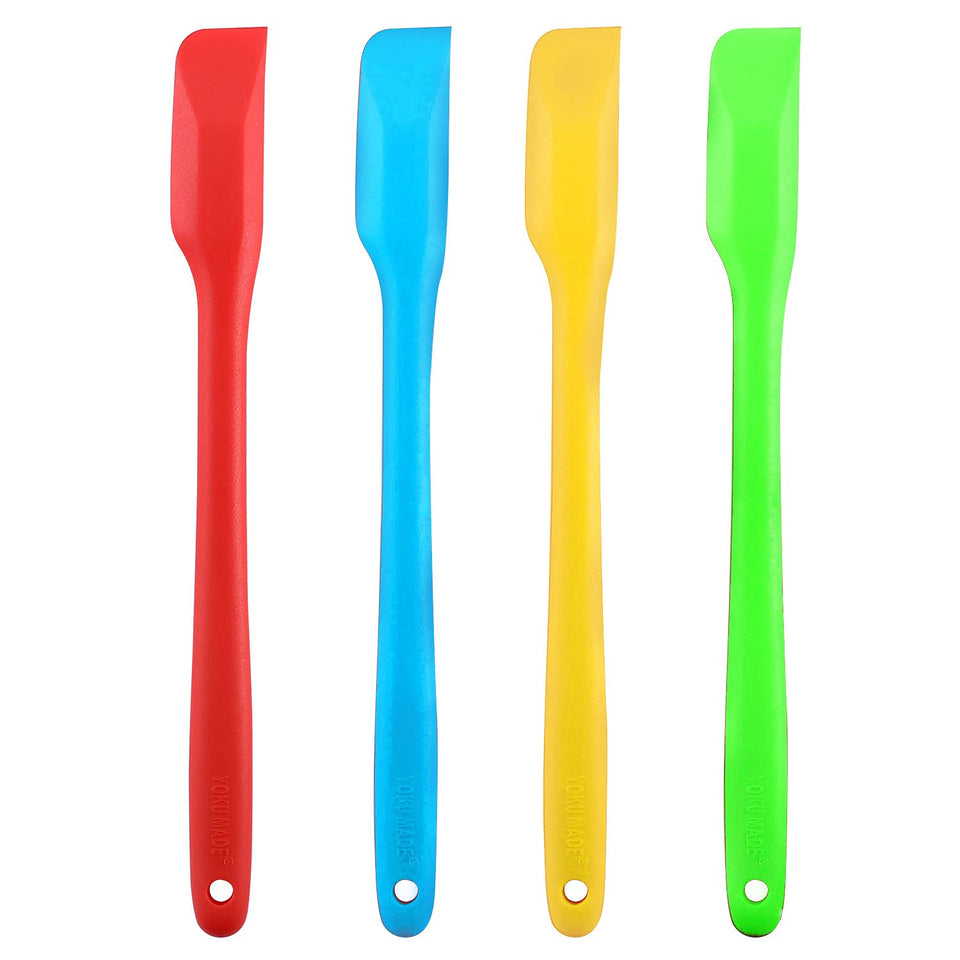 Yoku Made small spatulas set — edge close-up for precise jar scraping.