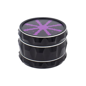 YOLOZAI aluminium grinder with clear lid for quick content checks