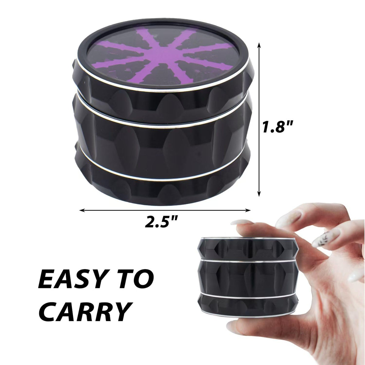 YOLOZAI aluminium grinder metal body durable for everyday use