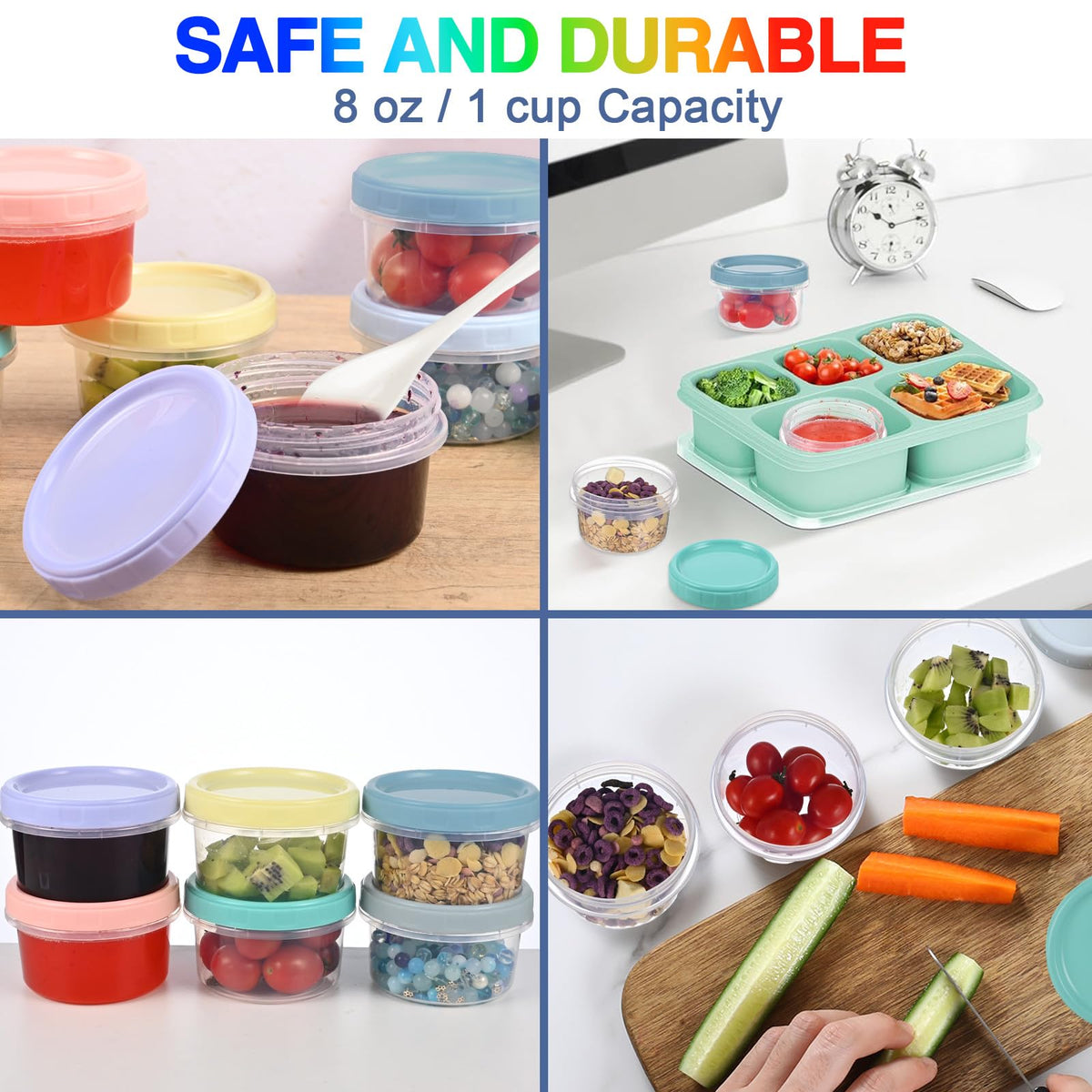 Yomarket marking pen included to label meals for quick identification.