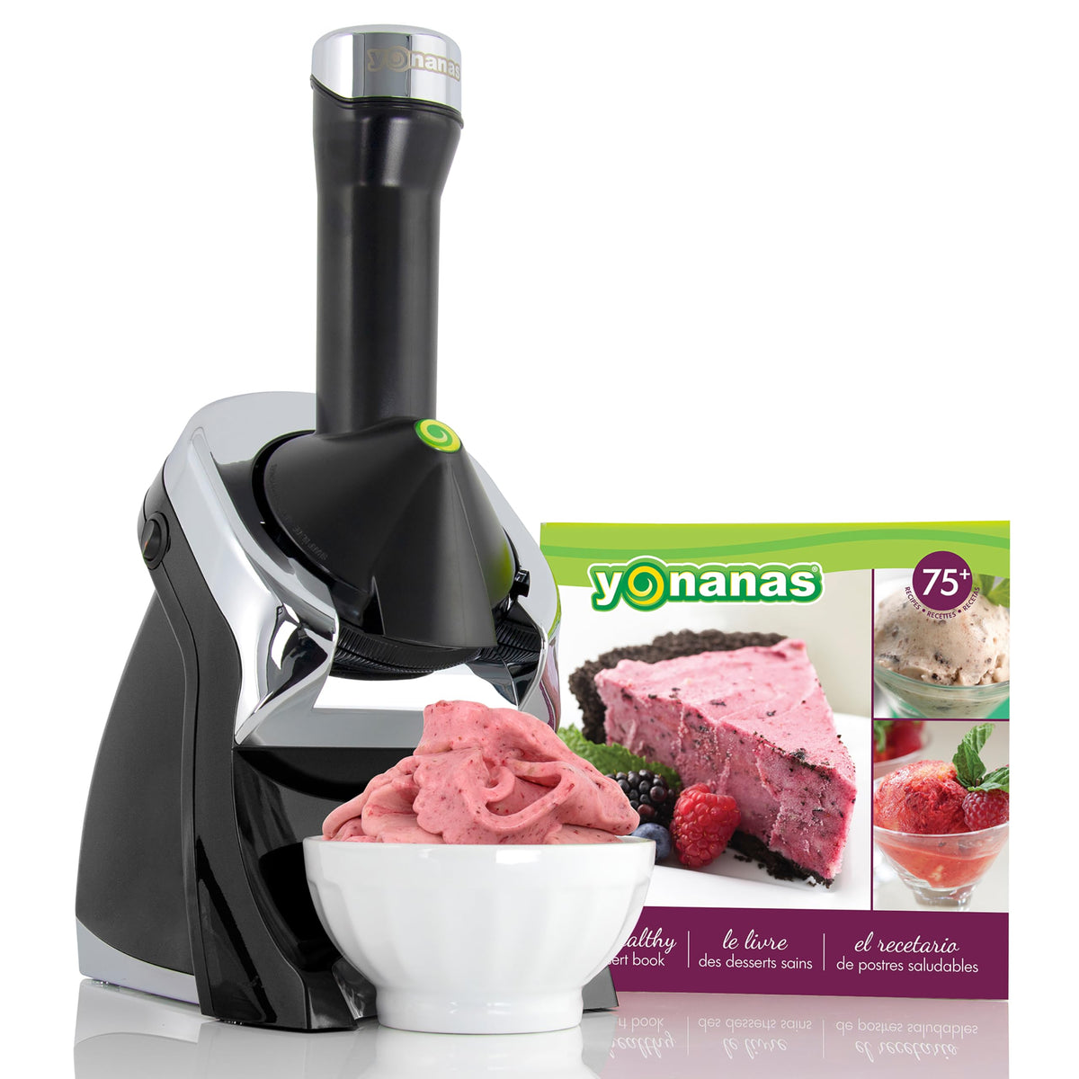 Yonanas compact design fits neatly on any kitchen counter.