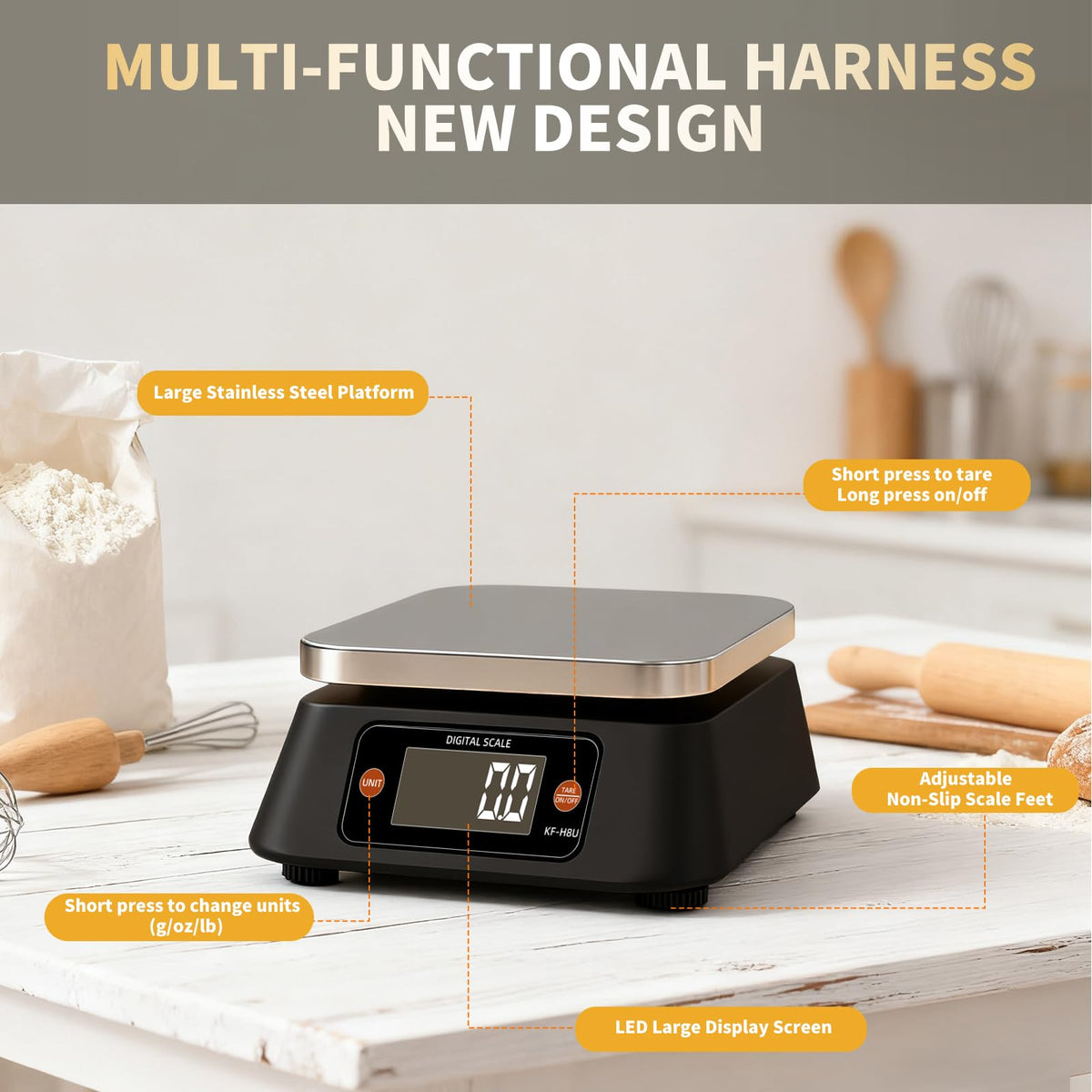 Yoncon KF-H8U auto-shutdown conserves battery life during tasks