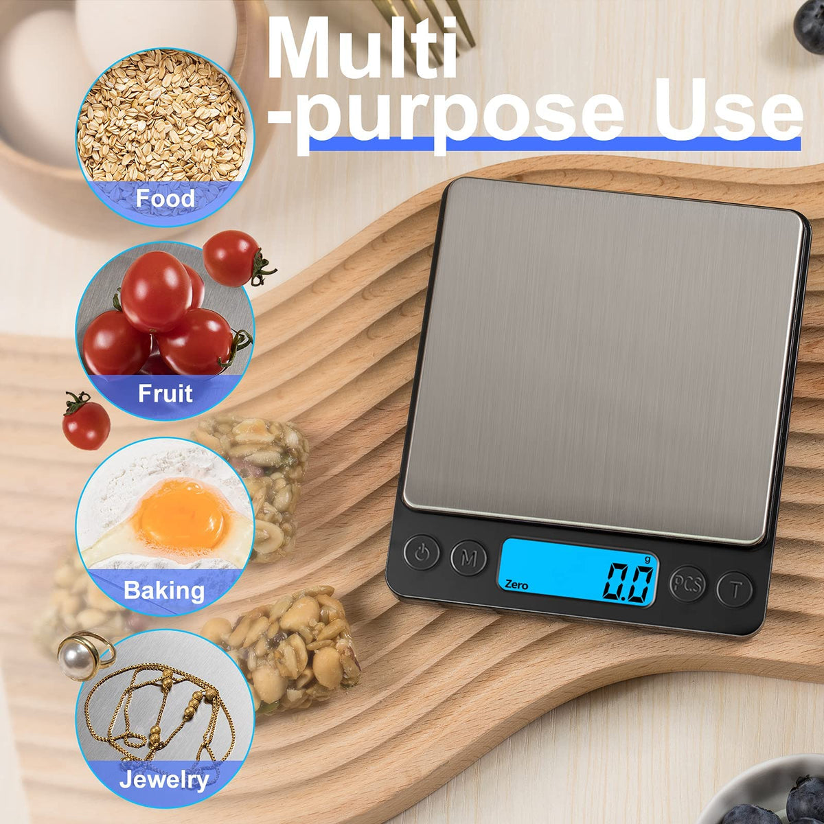 Yoncon stainless steel countertop keeps surfaces clean and easy to wipe down.