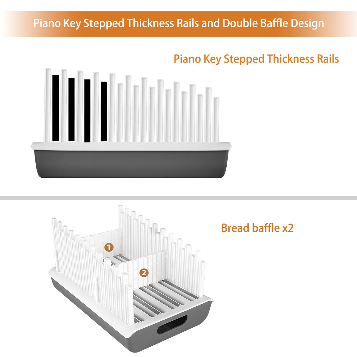 YONGAIJIA bread slicer thickness rail shows adjustable slice options.