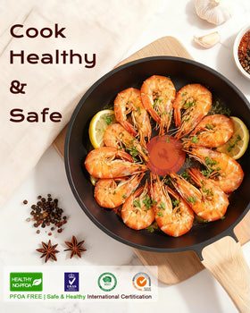 Yonida diamond-reinforced nonstick coating offers durable food release with less oil.