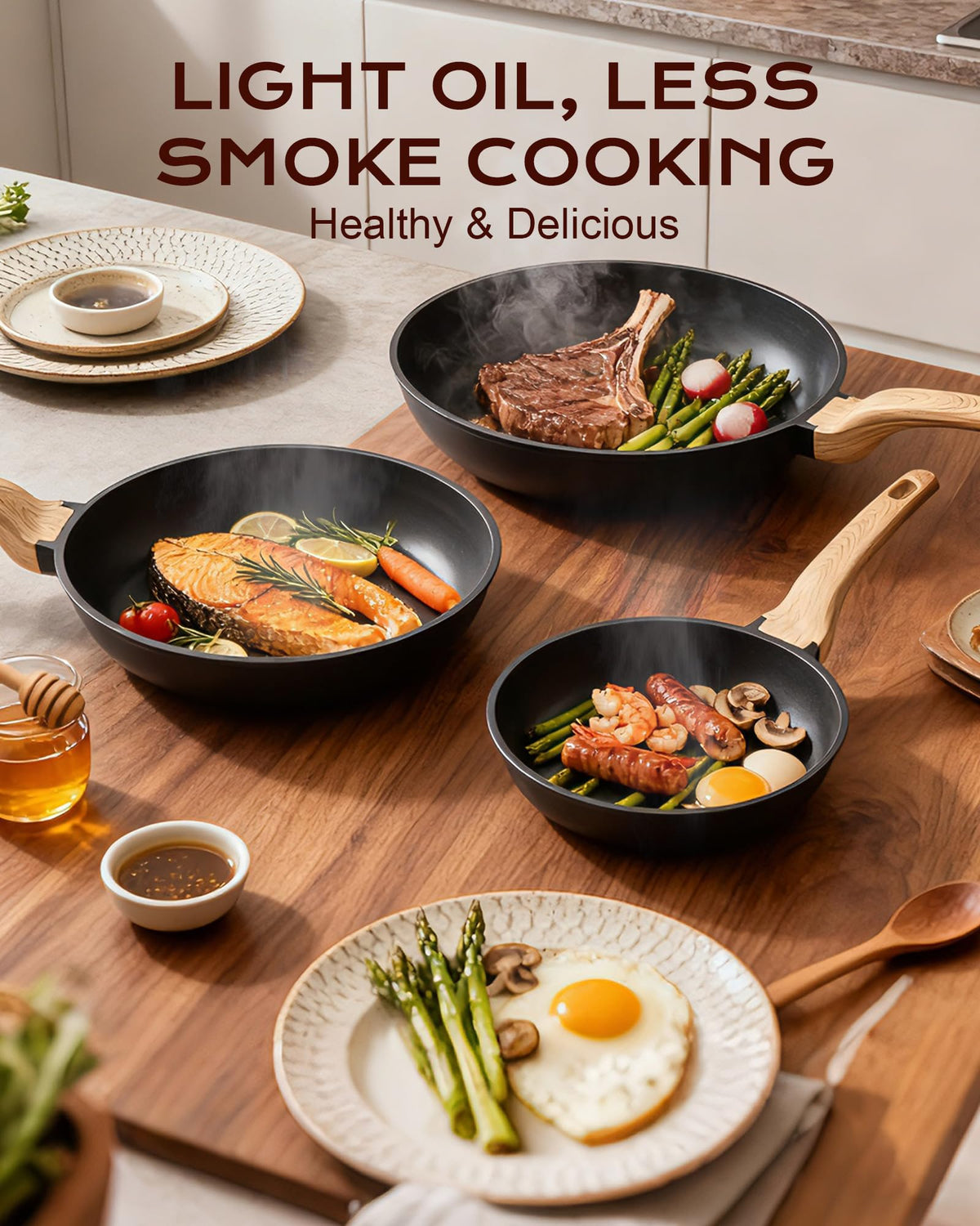 Yonida dishwasher-safe pan ready for easy cleanup