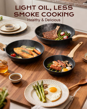 Yonida dishwasher-safe pan ready for easy cleanup