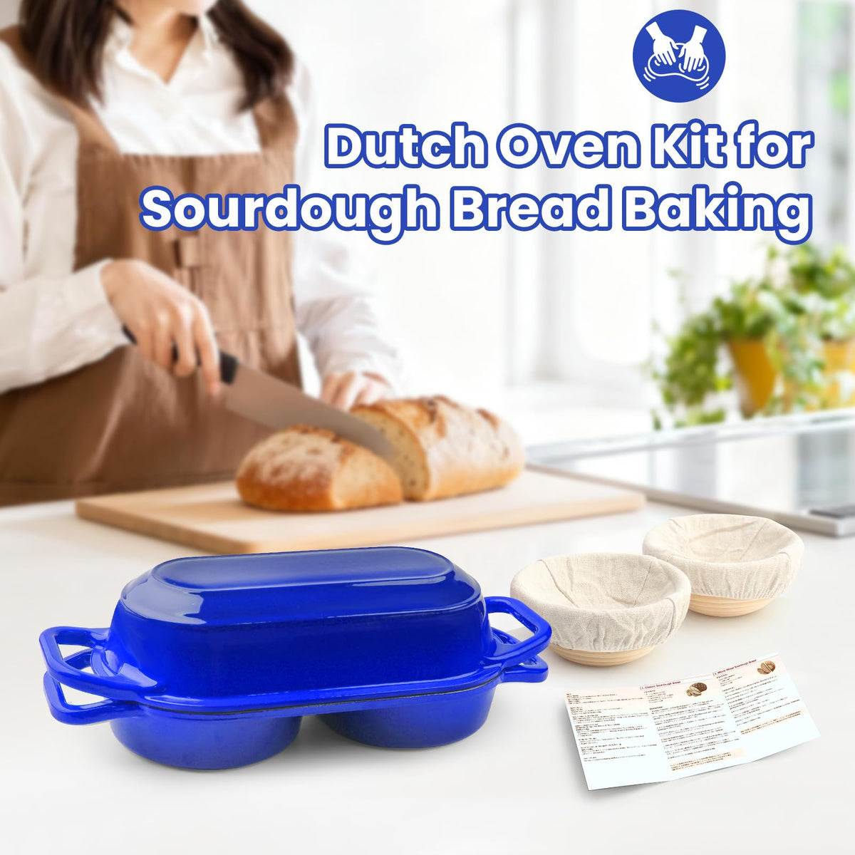 YONILL dark blue packaging highlights premium baking set.