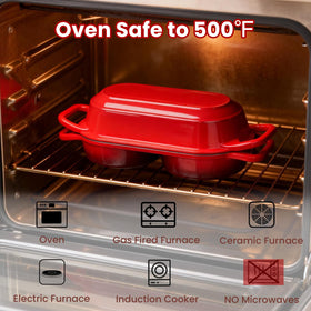 YONILL smooth enamel coating allows easy cleaning after baking