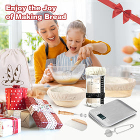 YONILL reusable bread bag and storage set for fresh dough storage