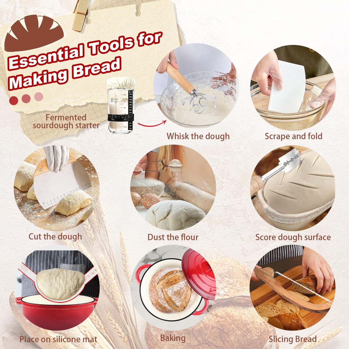 YONILL bread scoring blades for precise, decorative slashes