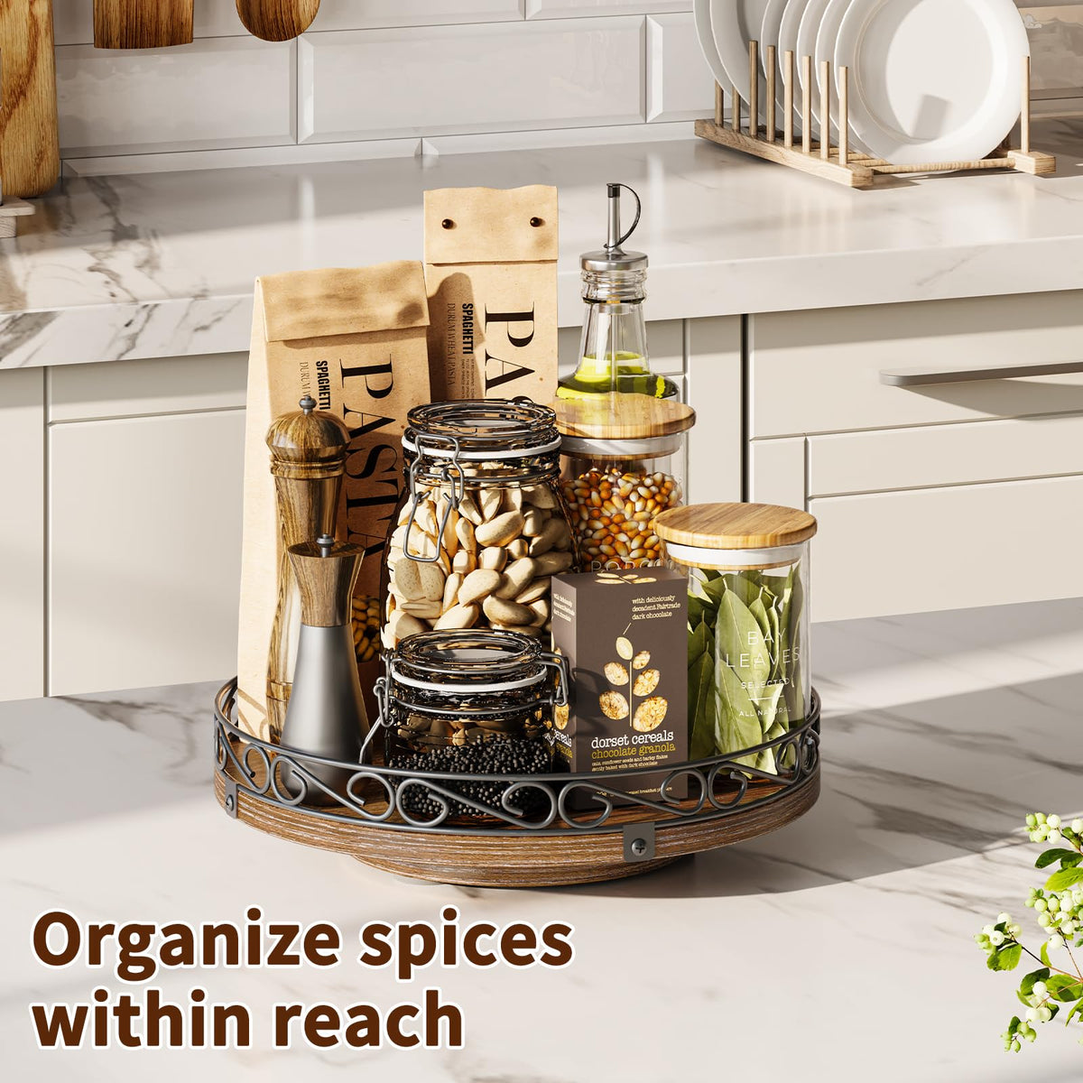 Yoobure cabinet-organization fit optimizes deep corner storage.