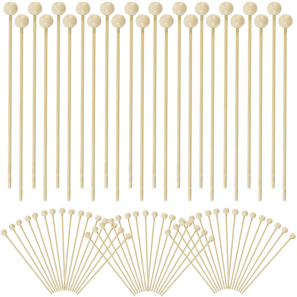 YOOHUA rock candy sticks 6inch bamboo for stylish drinks and easy stirring.
